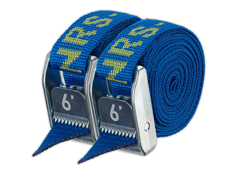 Northwest River Supp Nrs 1` Hd Tie-down Straps Iconicblue 6ftpair Iconicblue