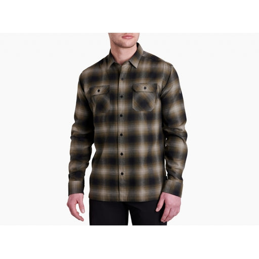 Kuhl Clothing Men's Kuhl Dillingr Flannel Long Sleeve Button Up Shirt Forest ridge