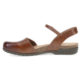 Dansko Women's Rowan Waxy Burnished Mary Jane Sandal - Tan Tan