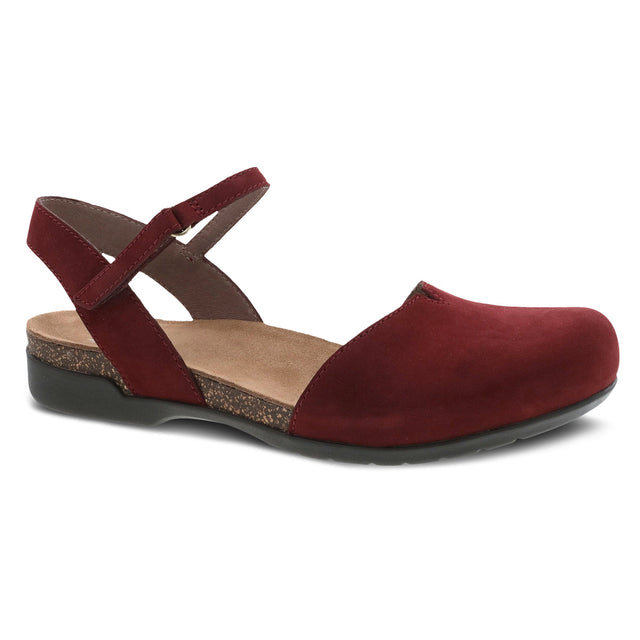 Dansko Women's Rowan Milled Nubuck Mary Jane Sandal - Cinnabar Cinnabar