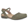 Dansko Women's Rowan Milled Nubuck Mary Jane Sandal - Ivy Ivy