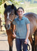 Kerrits Equestrian Apparel Kids Summer Ride Ice Fil Short Sleeve Equestrian Shirt - Print Atlantic Horsetails