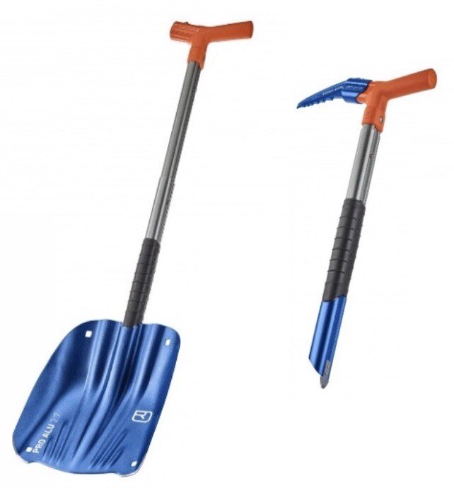 ORTOVOX PRO ALU 3 Shovel + POCKET SPIKE Kit Safety Blue