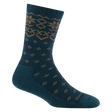 Darn Tough Women's Shetland Crew Lightweight with Cushion Sock - Dark Teal Dark Teal