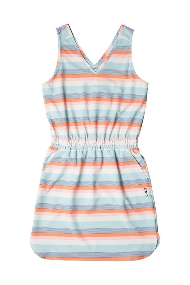 KAVU Women's Ensenada Dress - Cool Stripe Cool Stripe