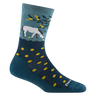 Darn Tough Women's Wild Life Crew Lightweight Sock - Dark Teal Dark Teal