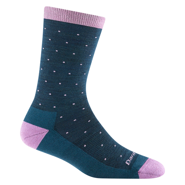 Darn Tough Women's Pin Drop Crew Lightweight Lifestyle Sock - Dark Teal Dark Teal