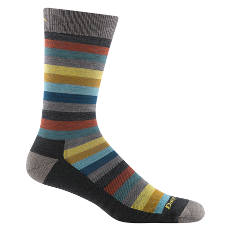 Darn Tough Men's Merlin Crew Lightweight Lifestyle Sock - Charcoal Charcoal