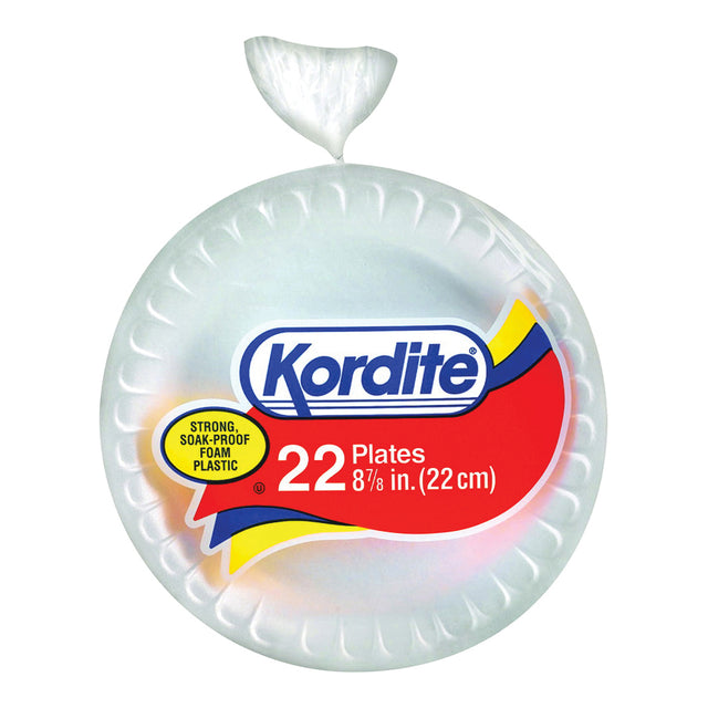 Kordite Disposable Plate White