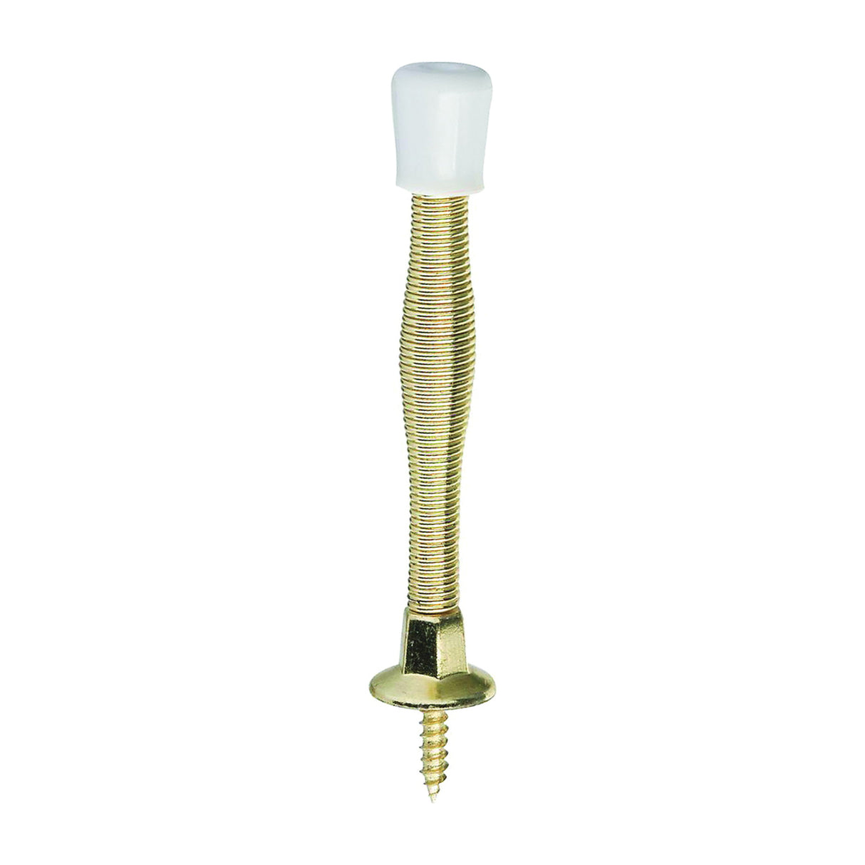 National Hardware Door Stop Polished brass