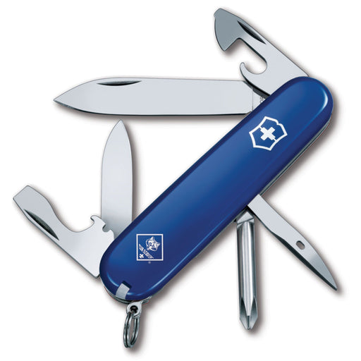 Boy Scouts of America Swiss Army Cub Scout Tinker Pocket Knife, 3" Blade - 12 Function Multi Tool Blue