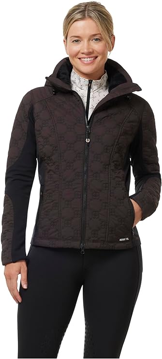 Kerrits Equestrian Apparel Bit by Bit Quilted Riding Jacket - Java Java