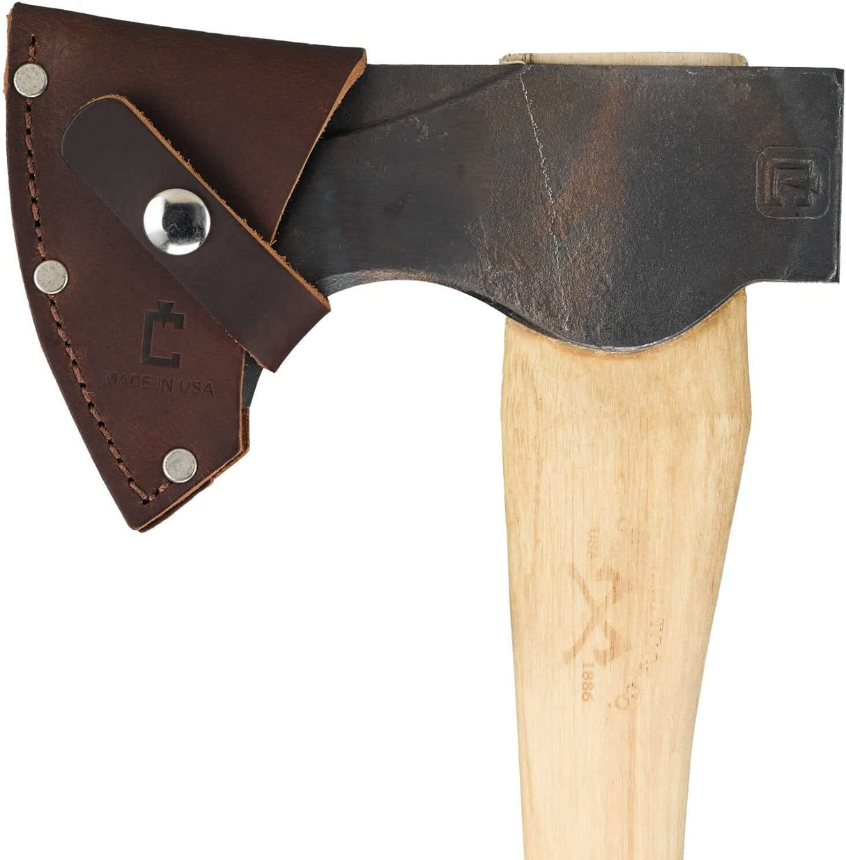 Council Tool 2lbs Wood-Craft Pack Axe with 19in Curved Handle and Mask