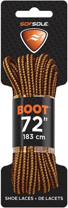 Sof Sole Round Boot Laces Gold/Brown