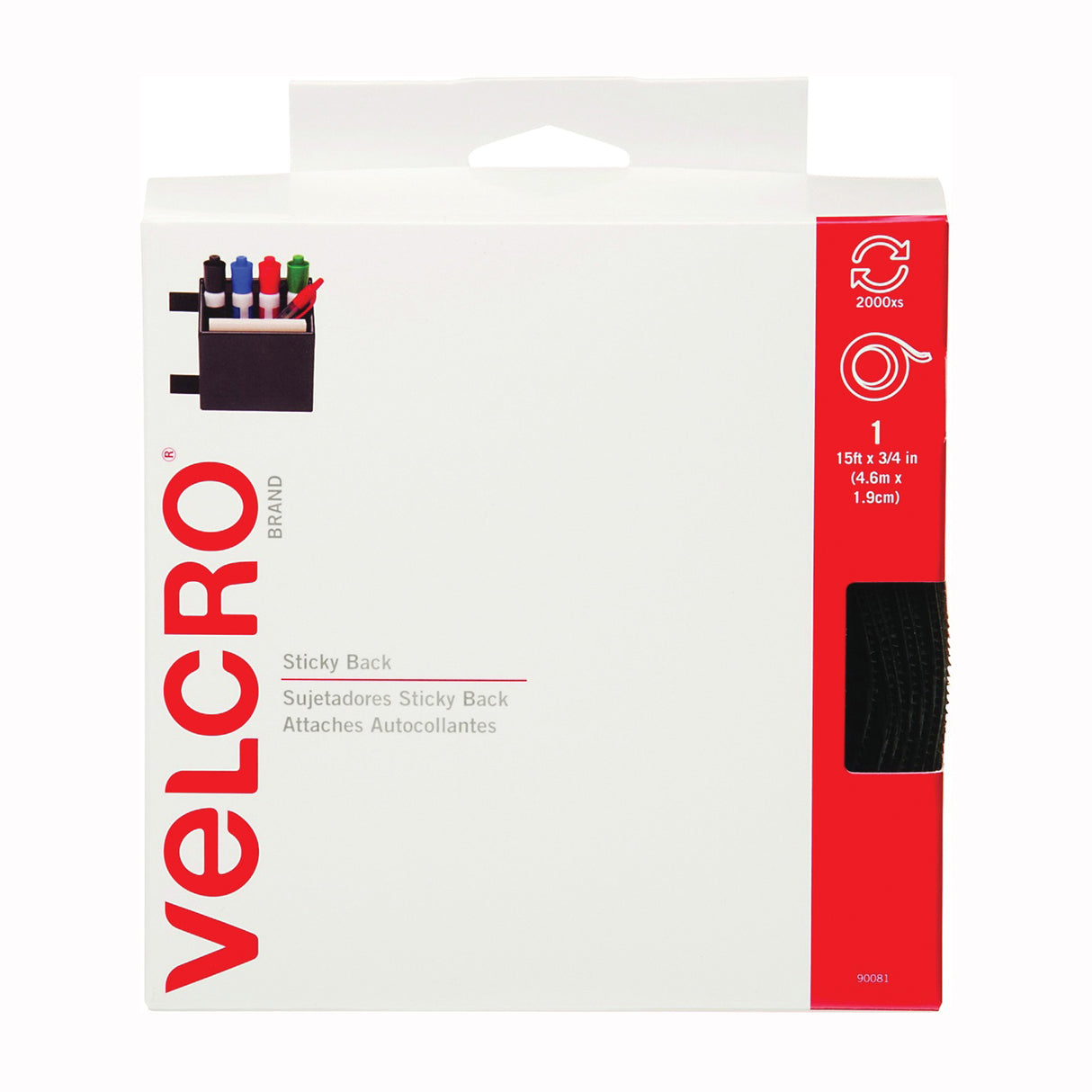 VELCRO Brand Fastener Black