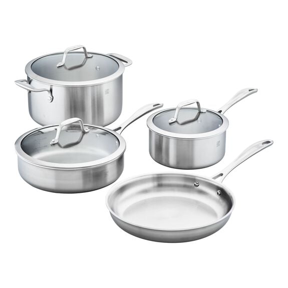 Zwilling Spirit 3-Ply 7-Piece Stainless Steel Cookware Set