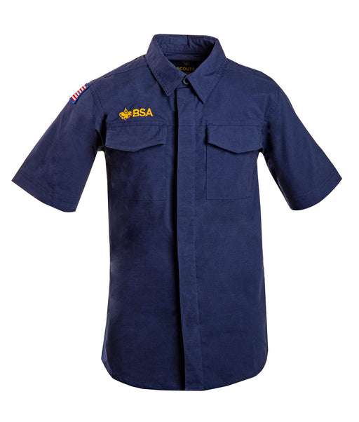 Boy Scouts of America Cub Scout Short-Sleeve Uniform Shirt, Navy Navy