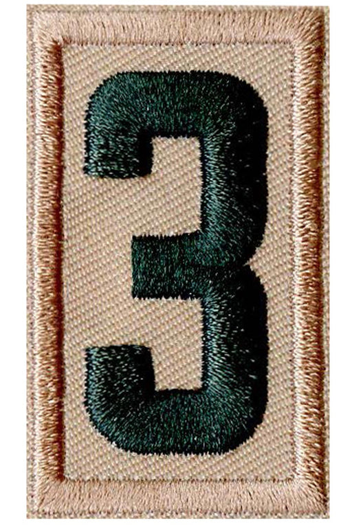 Boy Scouts of America Scouts BSA Unit Numeral - 3 Green