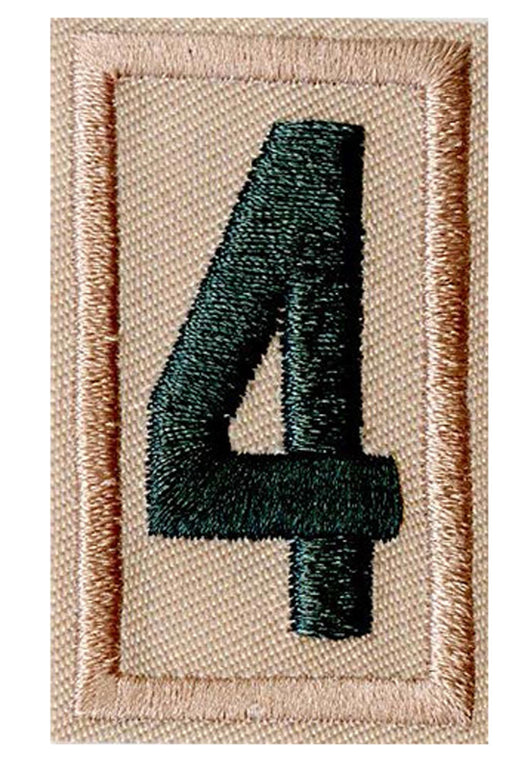 Boy Scouts of America Scouts BSA Unit Numeral - 4 Green