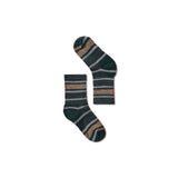 Smartwool Kids' Light Cushion Striped Crew Socks Dark Sage