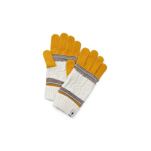 Smartwool Popcorn Cable Glove Honey Gold Heather