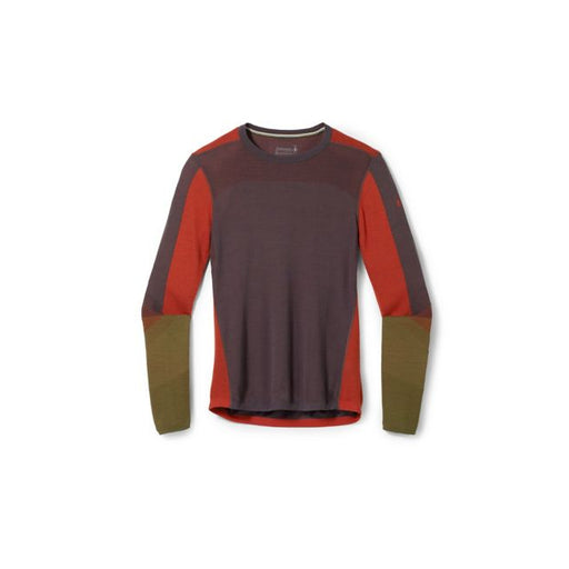 Smartwool Men's Intraknit Thermal Merino Base Layer Colorblock Crew Shale-Picante