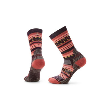 Smartwool Women's Hike Light Cushion Margarita Crew Socks Bordeaux