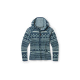 Smartwool Women's Hudson Trail Fleece Anorak Twilight Blue Fairisle