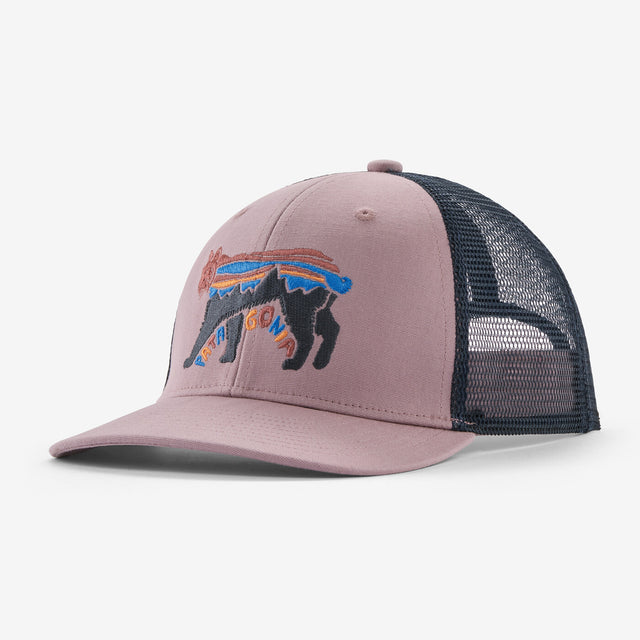 Patagonia Kids' Trucker Hat - Fitz Roy Lynx: Stormy Mauve Fitz Roy Lynx: Stormy Mauve