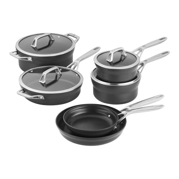 Zwilling Motion 10-Piece Hard Anodized Non-Stick Cookware Set