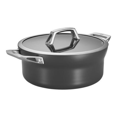 Zwilling Motion 5 QT Aluminum Non-Stick Hard Anodized Dutch Oven Black Matte