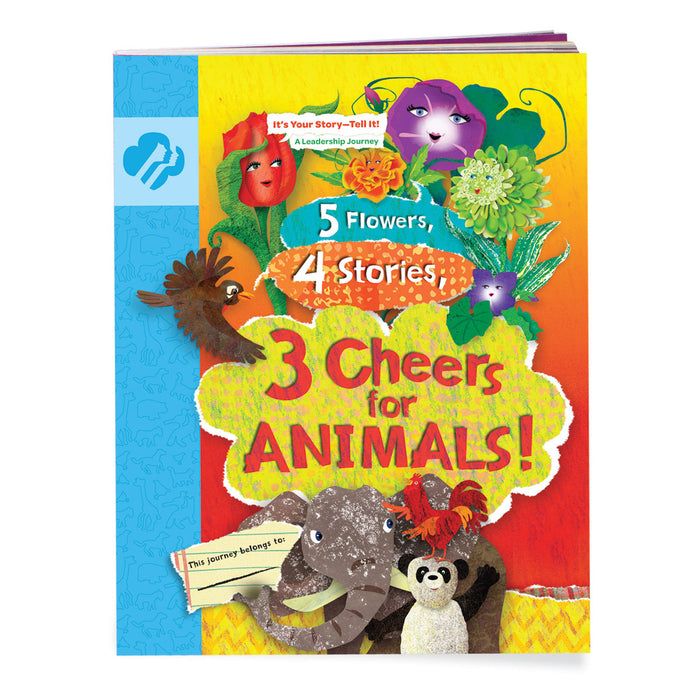Girl Scouts Daisy 5 Flowers, 4 Stories, 3 Cheers For Animals! Journey Book Multi