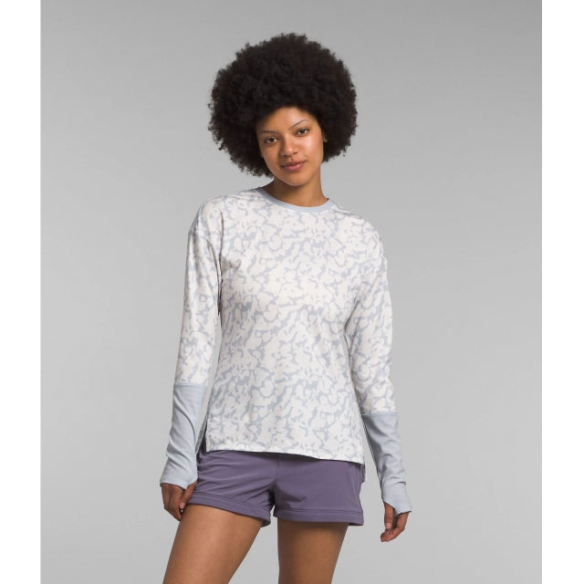 THE NORTH FACE Women’s Dawndream Long-Sleeve Dusty Periwinkle Graphic Dye Print