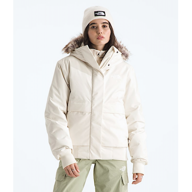 The North Face Womens Arctic Bomber White dune