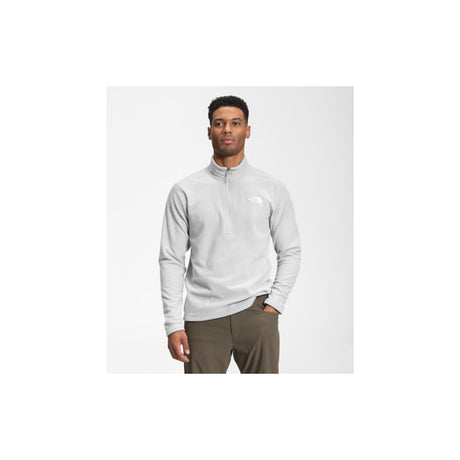 The North Face Mens Textured Cap Rock 1/4 Zip Tnf light gry hthr