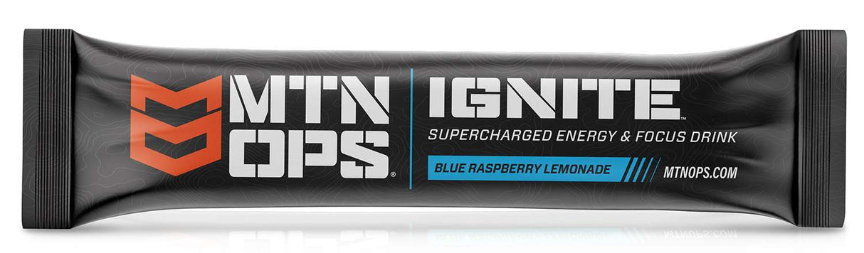 Mtn Ops Ignite Energy Focus Hydration Singles Blue raspberry