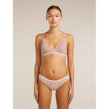 Icebreaker Womens Merino 150 Siren Bra Inserts Pink Quartz
