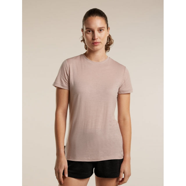 Icebreaker Womens Merino 150 Tech Lite Ss Tee Pink Quartz