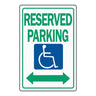 Hy-Ko Parking Sign White/green/blue / 12X18