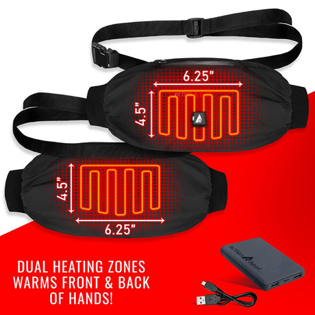 Action Heat 5v Heated Hand Muff Warmer Black