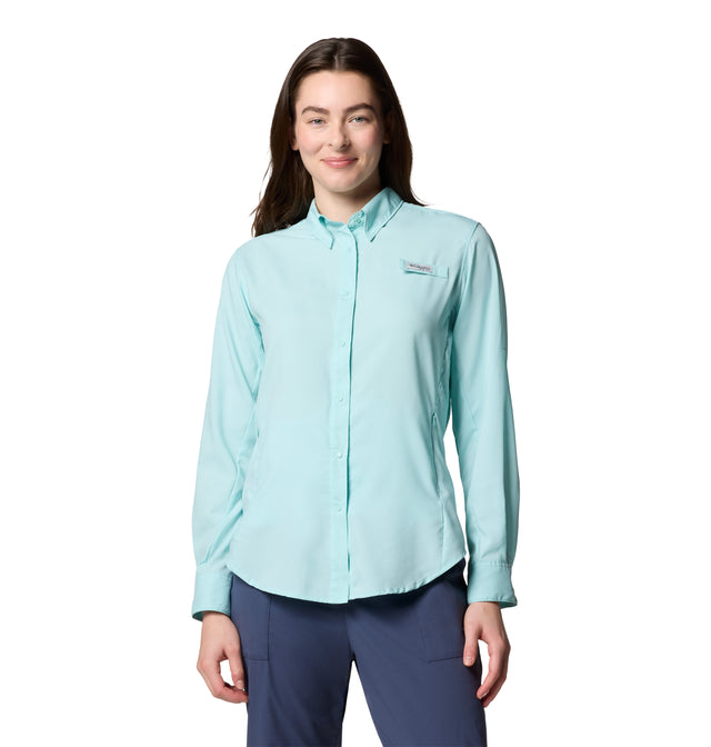 Columbia Womens PFG Tamiami II Long Sleeve Shirt - Spray Spray