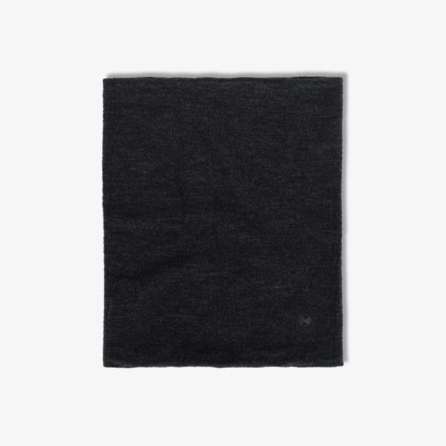 Buff Merino Fleece Neck Warmer - Black Black