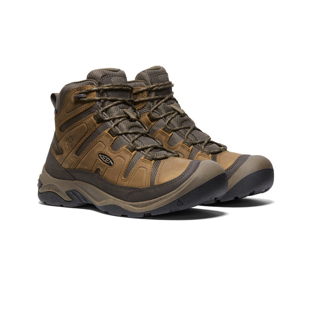 Keen Men's Circadia Waterproof Boot Bison/Brindle