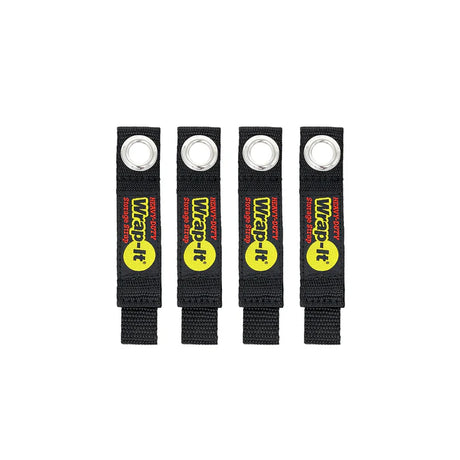 Wrap It 7-inch Heavy-Duty Storage Straps - 4 Pack Black /  / 4PK