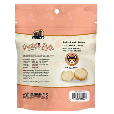 Redbarn Pet Products Protein Puffs For Cats - Salmon Flavor