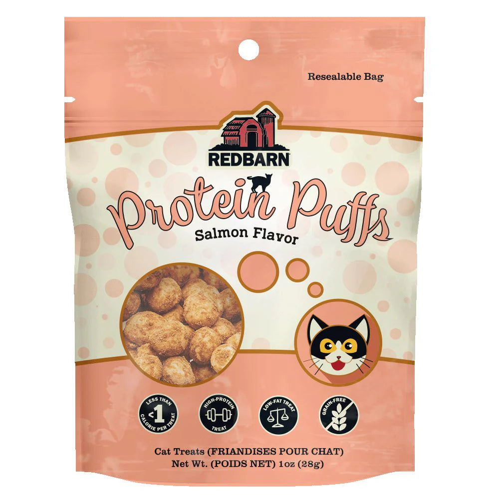 Redbarn Pet Products Protein Puffs For Cats - Salmon Flavor