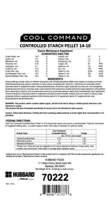 Hubbard Feeds Cool Command Controlled Starch Pellet 14-10