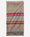 Pendleton Stripe 5th Avenue Merino Throw Mineral umber