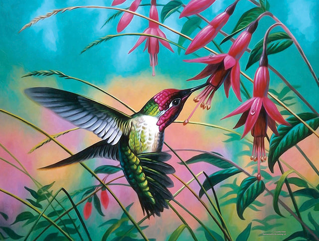 Sunsout Hummingbird Haven 500 Piece Puzzle