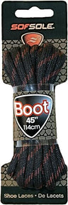 Sof Sole Round Boot Laces Black/Tan